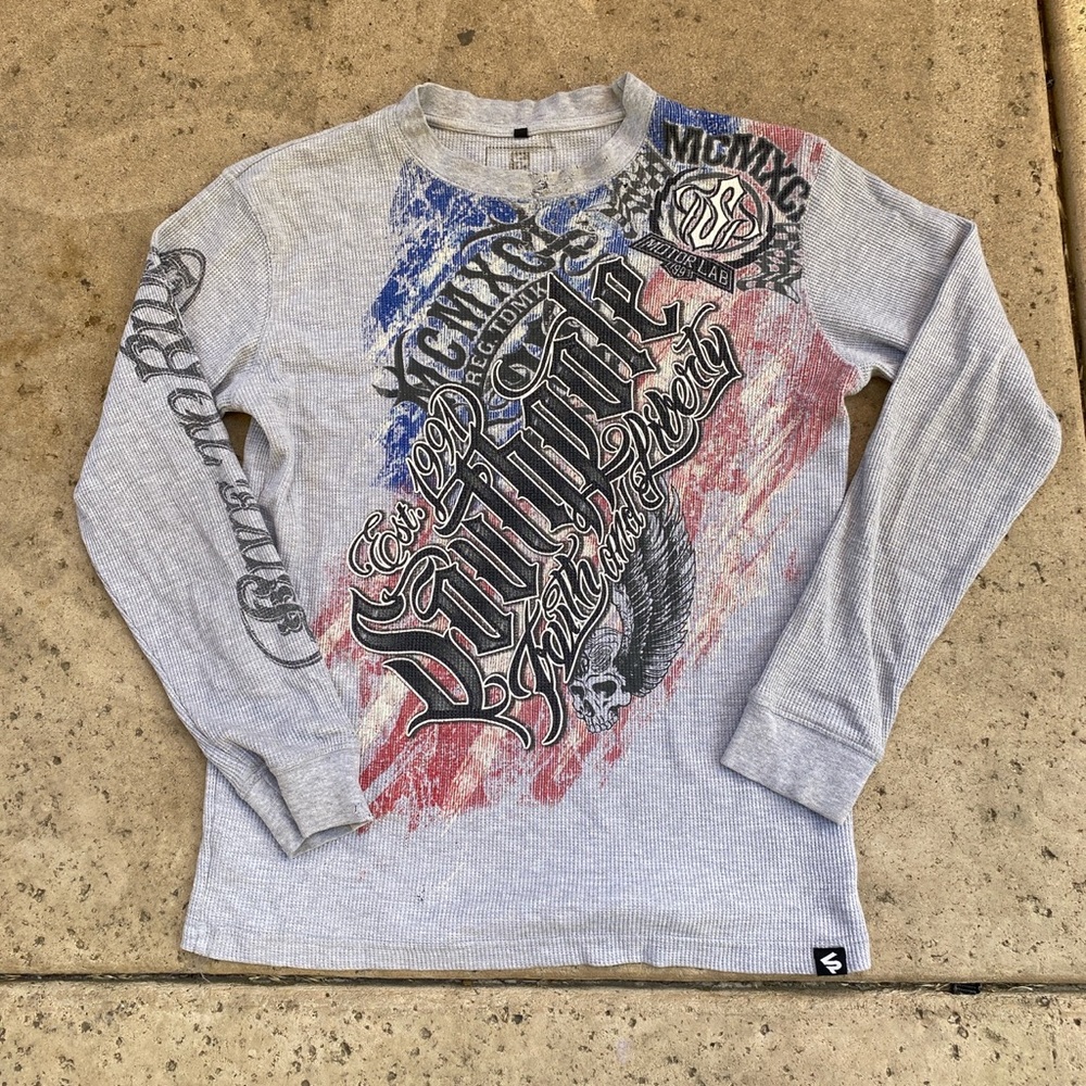 South Pole long sleeve men’s/women’s grey,blue,red,black size Medium